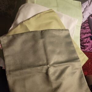 Set of Green Pillow Covers - Multi-Tone Sage and Lime